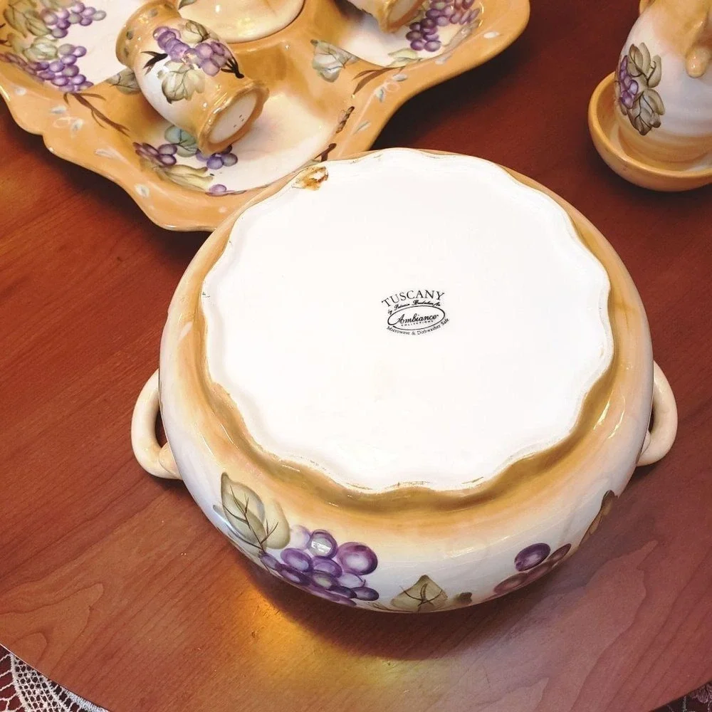 Appetizer‎ Platter & Soup Turrane & Cruets Set & Sa